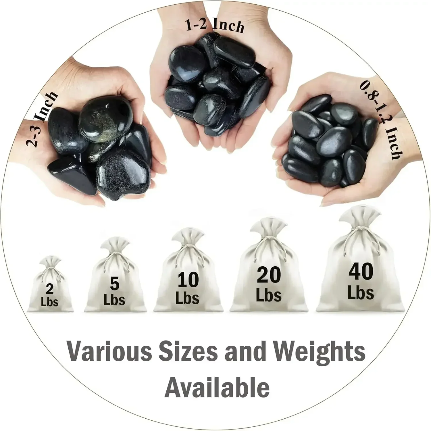40 lbs Black River Rocks for L - Planted Aquarium With Fish review and price