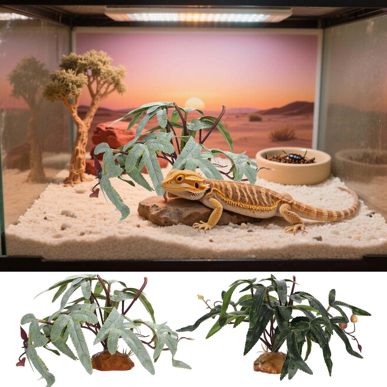 Fake Reptile Plants Snake Tank - Aquarium Plant Ornament review and price