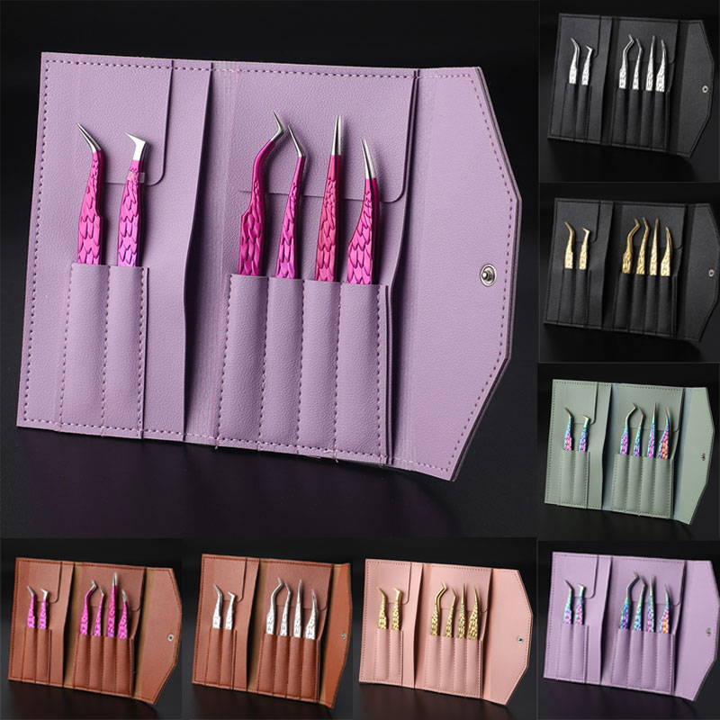6PCS False Eyelash Tweezers Se - Planted Clip Tweezers review and price