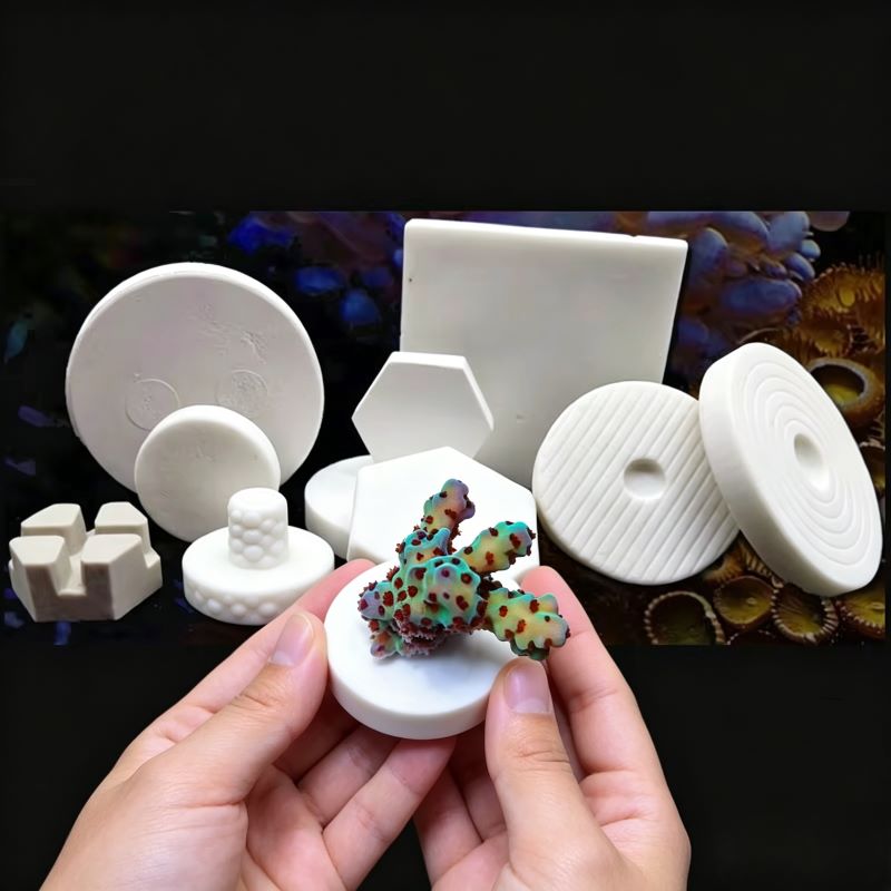 SPS Ceramic Coral Frag Plugs B - Aquarium Plant Ornament review and price