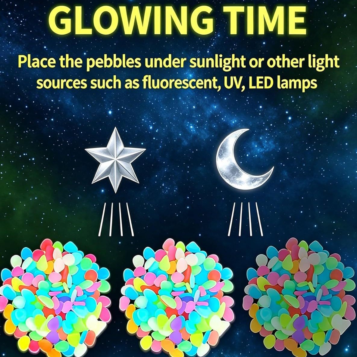 Colorful Glow In The Dark Lumi - Planted Aquarium With Fish review and price