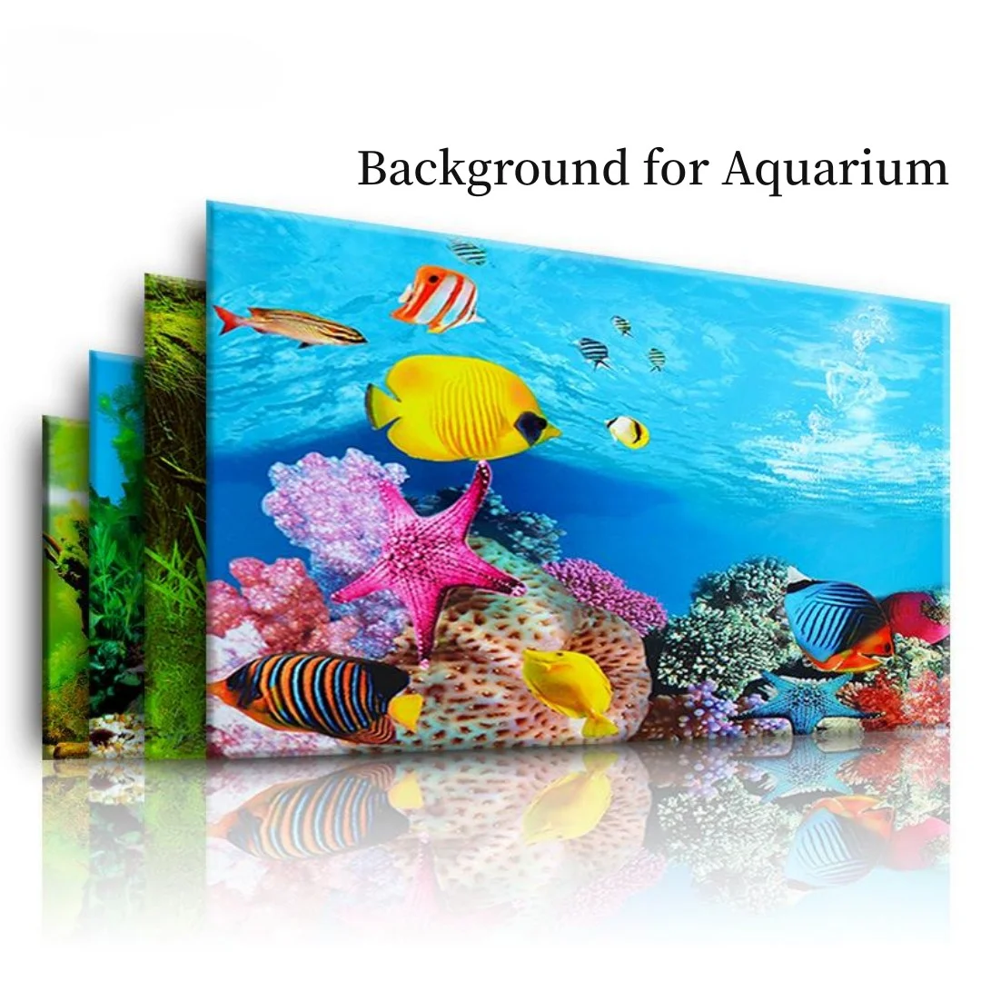 Background Aquarium 3D Sticker - Aquarium Plant Ornament review and price