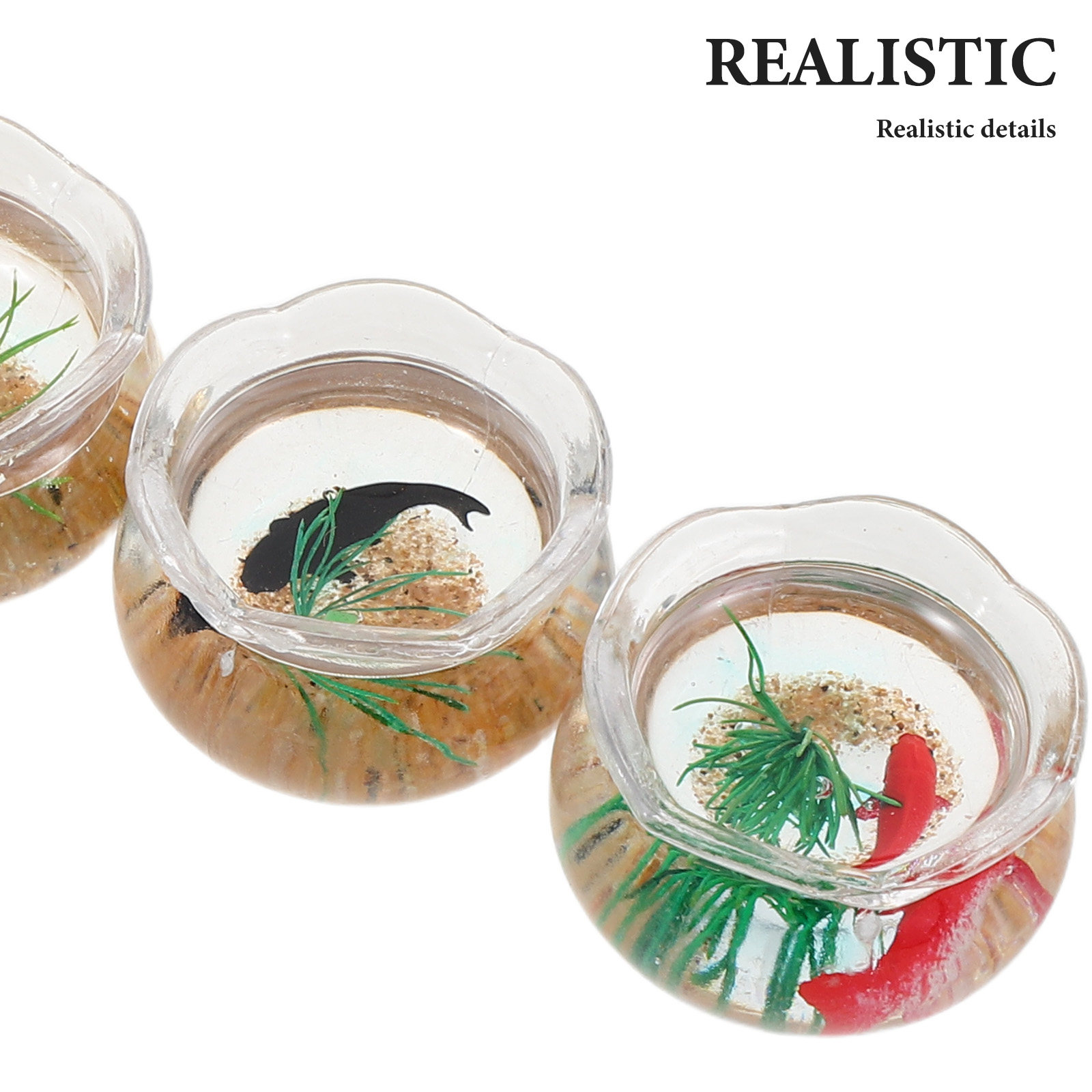 5Pcs Mini Fish Bowl Small Roun - Planted Aquarium With Fish review and price