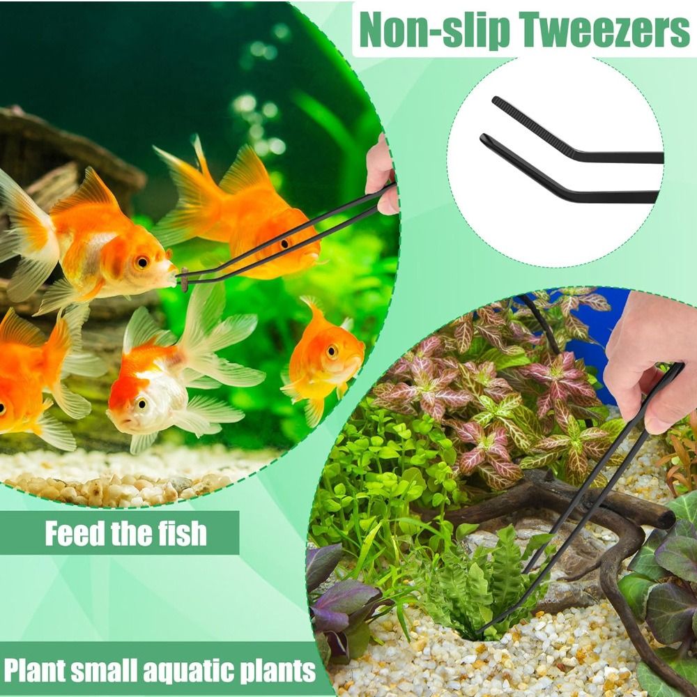 Stainless Steel Long Aquarium  - Planted Clip Tweezers review and price