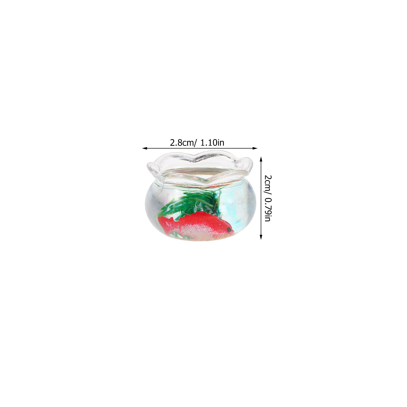 5Pcs Mini Fish Bowl Realistic  - Planted Aquarium With Fish review and price